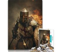 Puzzle per adulti 1000 puzzle Cavalieri Templari, gioco stimolante e gioco educativo per famiglie per compleanni, Natale 38X26CM