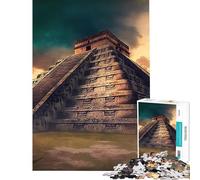 Puzzle per adulti 1000 puzzle Chichen Itza Divertimento a casa Attività antistress Giochi per famiglie dai 14 anni in su (38x52cm)