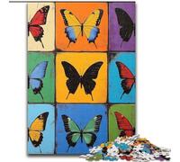 Puzzle per adulti 1000 puzzle collage di farfalle, giocattoli educativi ideali come regalo per tutta la famiglia dai 14 anni in su (dimensioni 26x38cm)