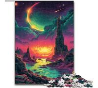 Puzzle per adulti 1000 puzzle colorati di paesaggi onirici realizzati in cartone, giocattoli regalo educativi intellettuali decompressivi divertenti giochi per famiglie 1000 pezzi(26x38cm)