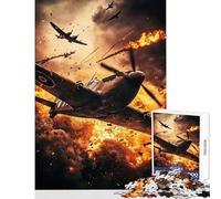 Puzzle per adulti 1000 puzzle Combattimento aereo della seconda guerra mondiale Giocattoli antistress Ottimo regalo per giochi Gioco pratico Aiuta l'allenamento del cervello Dimensioni 38x52cm