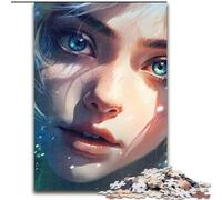 Puzzle per adulti, 1000 puzzle con facce di anime felici, dimensioni 50x75cm, rompicapo e decorazioni per la casa, regalo perfetto per le feste.