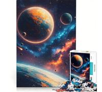 Puzzle per adulti: 1000 puzzle con pianeti cosmici e asteroidi nello spazio, giochi divertenti, allena la mente e la mano, rafforza l'amore tra le coppie 50x75cm
