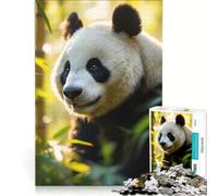 Puzzle per adulti: 1000 puzzle con un panda gigante nella foresta di bambù, gioco interattivo per tutta la famiglia, ideale per rafforzare il legame di coppia 50x75cm