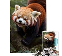 Puzzle per adulti 1000 puzzle con un simpatico panda rosso sfida per l'intelligenza giocattolo coinvolgente gioco pratico un'opera d'arte idee regalo (dimensioni 50x75cm)