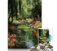 Puzzle per adulti 1000 puzzle con vista sul giardino per adolescenti, giocattoli da gioco, ogni pezzo è unico - Gioco divertente e stimolante per tutta la famiglia (dimensioni 38x26cm)