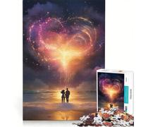 Puzzle per adulti 1000 puzzle Coppia Amore Paesaggio, Giochi Divertenti, Allena la Mente e la Mano, Rafforza l'Amore tra le Coppie 50x75cm