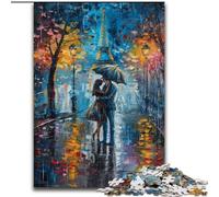 Puzzle per adulti 1000 puzzle Coppia sotto la Torre Eiffel, gioco per famiglie antistress, sfida difficile, rafforza l'amore tra coppie (dimensioni 50x75cm)