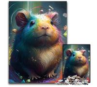 Puzzle per adulti 1000 puzzle da dipingere con porcellini d'India, decorazione fai da te, sfida per il cervello, per adulti, famiglia, regalo di Natale 26X38CM/10,23x14,96 pollici