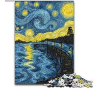 Puzzle per adulti 1000 puzzle del cielo notturno di Van Gogh per compleanni, feste e occasioni speciali (dimensioni 26x38cm)