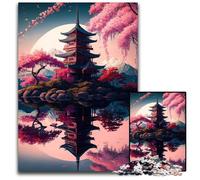 Puzzle per adulti 1000 puzzle del tempio giapponese per adulti perfetti per adolescenti e collezionisti, ideale come decorazione per la casa e regalo da viaggio 50x75CM/19,68x29,52 pollici