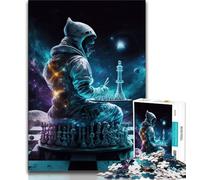 Puzzle per adulti 1000 puzzle dell'universo degli scacchi regali di gioco stimolanti ideali come regalo per tutta la famiglia 75x50cm