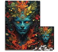 Puzzle per adulti 1000 puzzle di divinità psichedeliche per adulti, rompicapo impegnativo, attività per famiglie, decorazioni per la casa, regalo di Natale 26X38CM/10,23x14,96 pollici