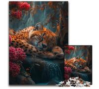 Puzzle per adulti 1000 puzzle di leopardo addormentato per adulti perfetti per adolescenti e collezionisti, ideale come decorazione per la casa e regalo da viaggio 50x75CM/19,68x29,52 pollici