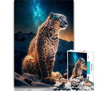 Puzzle per adulti 1000 puzzle di leopardo per adolescenti gioco impegnativo per tutti per donne regali per uomini 75x50cm
