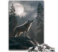 Puzzle per adulti 1000 puzzle di lupi maestosi per adolescenti, giocattoli di gioco stimolanti, decorazioni da parete, regali unici per compleanno e Natale (50x75cm)