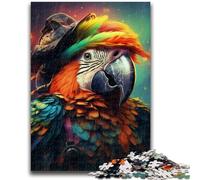 Puzzle per adulti 1000 puzzle di pappagalli pirati per adolescenti, giocattoli di gioco stimolanti, decorazioni da parete, regali unici per compleanno e Natale (50x75cm)