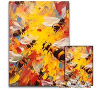 Puzzle per adulti 1000 puzzle di pittura di api per adulti, regalo perfetto per familiari e amici, adatto per età 14+ 26X38CM/10,23x14,96 pollici