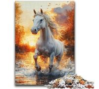 Puzzle per adulti 1000 puzzle di unicorni dipinti ad acquerello, giochi educativi, decorazione per la casa, adatti per la decorazione del desktop (50x75cm)