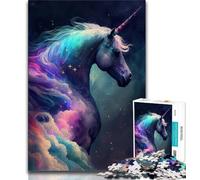 Puzzle per adulti 1000 puzzle di unicorni nello spazio cosmico per adulti, educativi e di apprendimento, ideali come regalo per tutta la famiglia (dimensioni 75x50cm)