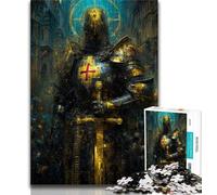 Puzzle per adulti 1000 puzzle dipinti di cavalieri medievali, per ammazzare il tempo durante le vacanze, ideale come regalo per tutta la famiglia dai 14 anni in su, 38x26cm