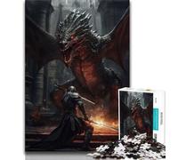 Puzzle per adulti 1000 puzzle Dragon Dungeon Boss per adolescenti gioco stimolante ideale come regalo per tutta la famiglia 38x26cm