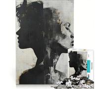 Puzzle per adulti 1000 puzzle Duality Faces Art, gioco interattivo, gara di velocità manuale, compleanno e Natale 50x75cm