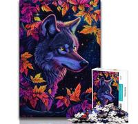 Puzzle per adulti 1000 puzzle fantasy con lupi nella giungla per adolescenti educativi e di apprendimento ideali come regalo per tutta la famiglia 75x50cm