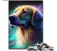 Puzzle per adulti 1000 puzzle fantasy Golden Retriever impegnativi dimensioni 50x75cm perfetti come regali di compleanno, Natale e Halloween