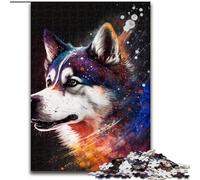 Puzzle per adulti 1000 puzzle fantasy Husky difficili per adulti, rompicapo fai da te impegnativo per adolescenti (dimensioni 38x26cm)