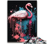 Puzzle per adulti 1000 puzzle fenicotteri aiutano il cervello a esercitare giocattoli avvincenti per coltivare la pazienza decorazione perfetta 26x38cm