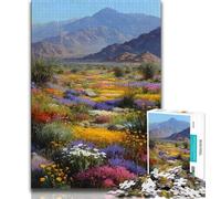 Puzzle per adulti 1000 puzzle fiori di campo dipinti a olio, tempo libero per ammazzare il tempo, ideale come regalo per tutta la famiglia dai 14 anni in su, 38x26cm