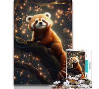 Puzzle per adulti 1000 puzzle Galaxy Red Panda, gioco stimolante e gioco per famiglie con poster abbinato e foglio di quiz (75x50cm)