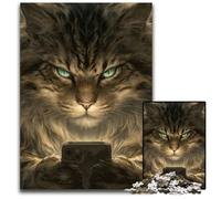 Puzzle per adulti 1000 puzzle Gatto che gioca con il cellulare Puzzle di cartone Gioco stimolante Giocattoli, compleanno unico e regali per età 14 anni in su 26X38CM