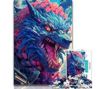 Puzzle per adulti 1000 puzzle giganti di mostri lupo regali di gioco stimolanti ideali come regalo per tutta la famiglia 75x50cm