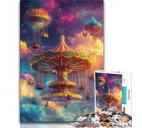 Puzzle per adulti 1000 puzzle Giostra cosmica, giochi educativi Decorazione per la casa Gioco educativo per compleanno, Natale (38x26cm)