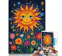 Puzzle per adulti 1000 puzzle Girasole Arte, giocattoli educativi per l'apprendimento Giochi per famiglie Adatto per la decorazione del desktop 38x26cm