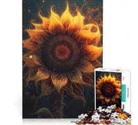 Puzzle per adulti 1000 puzzle Girasole Braci Fuoco Giochi divertenti Allena la mente e le mani Rafforza l'amore tra le coppie 50x75cm