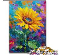 Puzzle per adulti 1000 puzzle Girasole, Elefante Giocattolo Gioco intellettuale Regalo di compleanno, Regali, Arte murale per età 14+ (Dimensioni 50x75cm)