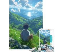 Puzzle per adulti 1000 puzzle Guardando l'orizzonte Puzzle per adulti fai da te Sfida difficile Offerta come regalo per tutta la famiglia (Dimensioni 38x52cm)