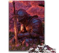 Puzzle per adulti 1000 puzzle Guerriero sotto i ciliegi in fiore, gioco per famiglie antistress, sfida difficile, rafforza l'amore tra coppie, 26x38cm