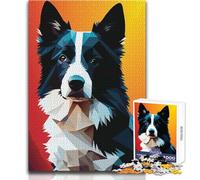 Puzzle per adulti 1000 puzzle Il mio cane Border Collie Bellissimo gioco di design Decorazione d'arte per la casa Regalo per compleanni Dimensioni 38x26cm