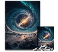 Puzzle per adulti 1000 puzzle in cartone con vortici oceanici e buchi neri, gioco interattivo per famiglie, vacanze, gioco di attività per famiglie 26X38CM/10,23x14,96 pollici