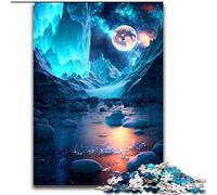 Puzzle per adulti, 1000 puzzle in legno raffiguranti l'Antartide ghiacciata, intrattenimento rilassante, regalo di Natale perfetto e decorazione per la casa, 1000 pezzi(50x75cm)