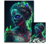 Puzzle per adulti 1000 puzzle in legno Zombie Queen per adulti per decorazioni per la casa allenamento del cervello e regali per le feste 1000 pezzi (38x26 cm)
