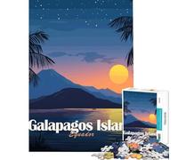Puzzle per adulti 1000 puzzle Isole Galapagos Ecuador al tramonto Giochi divertenti per giochi educativi Sfida Giocattolo Ottimo regalo e giocattolo Decorazione da parete (Dimensioni 75x50cm)