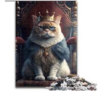 Puzzle per adulti 1000 puzzle King Cat per adulti dimensioni 50x75cm Rompicapo impegnativo per adolescenti, divertente serata di giochi in famiglia