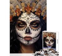 Puzzle per adulti 1000 puzzle La Catrina Girl Toy Wall Decor Ottimi regali e giocattoli per giochi educativi con poster abbinato e foglio di quiz Dimensioni 38x26cm