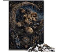 Puzzle per adulti 1000 puzzle leone acchiappasogni, giocattolo educativo intellettuale decomprimente, regalo di compleanno, regali dimensioni 26x38cm