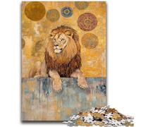 Puzzle per adulti 1000 puzzle leone arte, apprendimento educativo per è ideale come regalo per tutta la famiglia 50X75CM